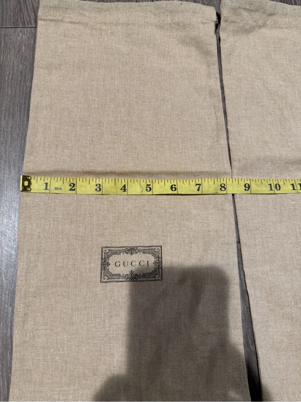 Gucci Beige Drawstring Dust Bags (Pair)